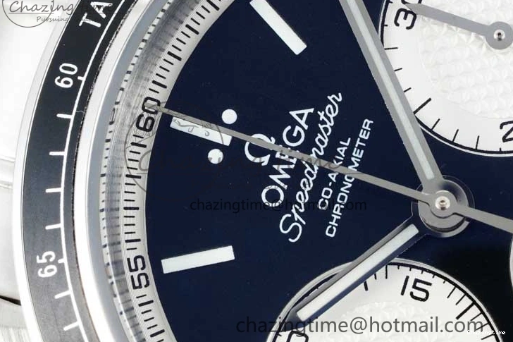 0403 Speedmaster Racing Master SS HKF Best Edition Black White Dial on SS Bracelet A Upgraded 7807